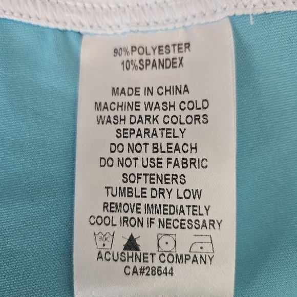 Foot Joy Womens S Golf Jacket Zip Up Track Style Aqua - Picture 12 of 12